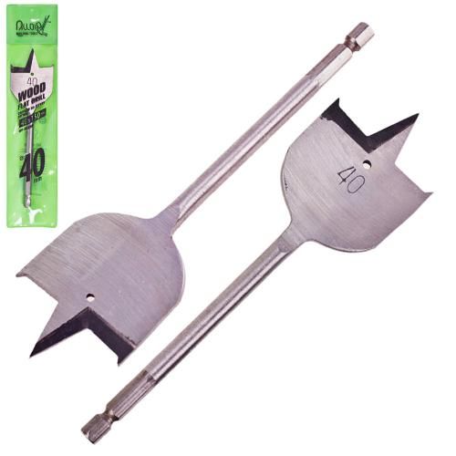 Свердло по дереву пір'яне 40x150мм Alloid