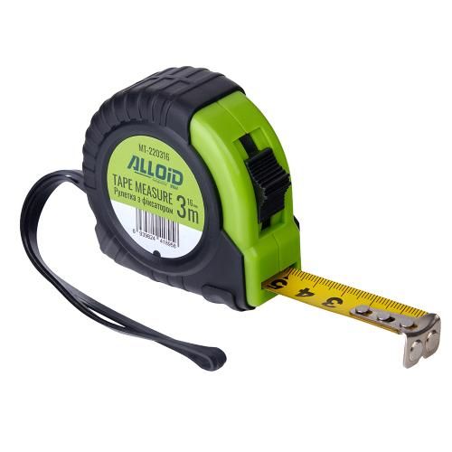 Alloid Base. Рулетка з фіксатором  3 м/16 мм, MT-220316