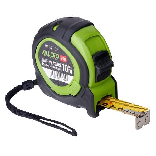 Alloid Pro. Рулетка з фіксатором  10 м/25 мм, MT-521025