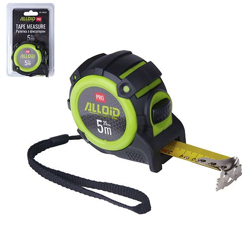 Alloid Pro. Рулетка з автостопом  5 м/25 мм, MT-740525