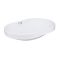 Комплект Qtap Leo: Врезная раковина овальная 590x400x170 мм White + Донный клапан PU02O