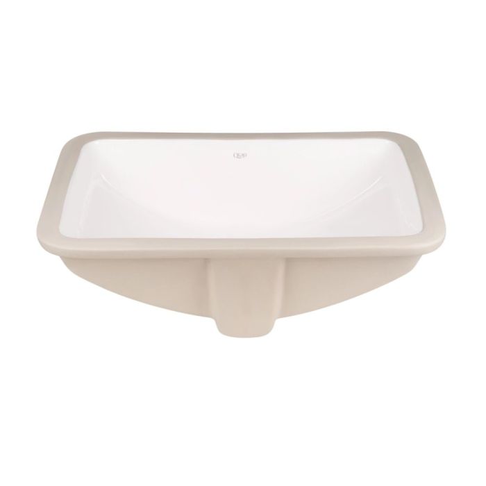 Комплект Qtap Stork: Врезная раковина прямоугольная 530x370x200 мм White + Донный клапан PU02O