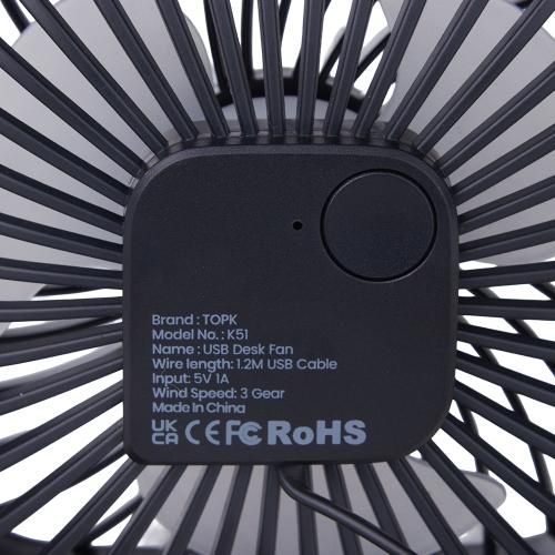 Вентилятор TOPK, USB 3 швидкості