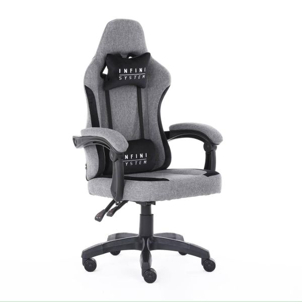 Компьютерное кресло из ткани Extreme INFINI SYSTEM Светло-серый, Zenga ткань