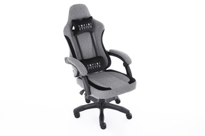 Компьютерное кресло из ткани Extreme INFINI SYSTEM Светло-серый, Zenga ткань