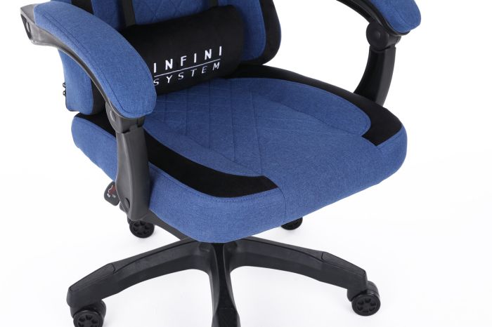 Компьютерное кресло из ткани Extreme INFINI SYSTEM Синий, Zenga ткань
