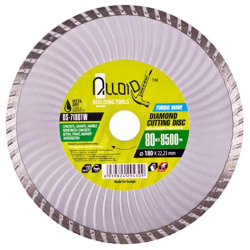 Диск алмазный отрезной Turbo Wave 180 мм Alloid