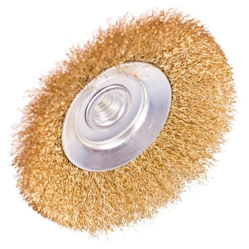 Щетка конусная "крученая проволока" 100мм, М14х2 Alloid