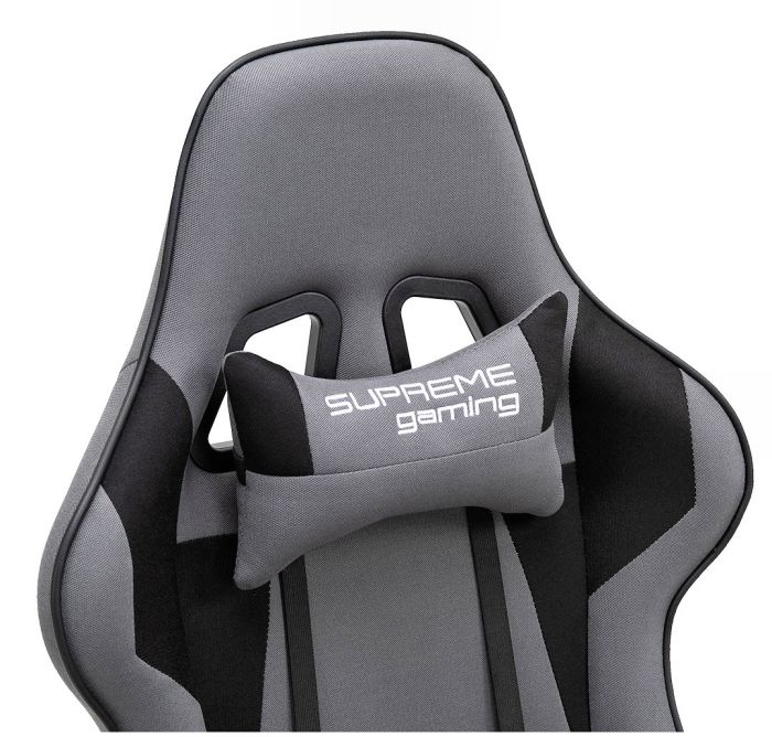 Компьютерное кресло из ткани PlayMaker Supreme Gaming 94561 Серо-черный, Zenga ткань