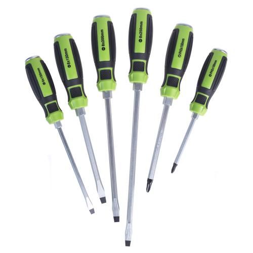 Набор отверток ударных крест и шлиц, 6 предм.