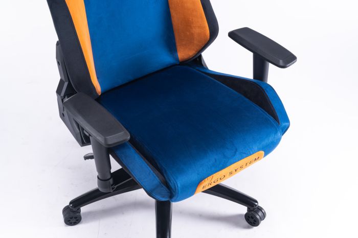 Компьютерное кресло из ткани Ergo System G20 Сине-желтый, Zenga ткань