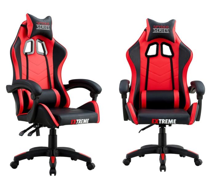 Компьютерное кресло Extreme SPYDER Красный, Zenga экокожа
