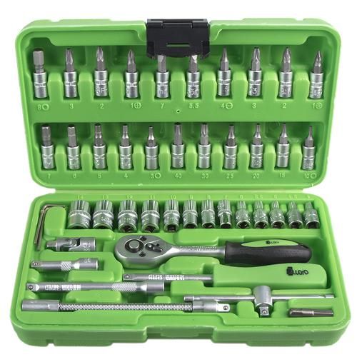 Набор головок 1/4", 46 предмета Alloid. 4-14 мм. (НГ-2046П)