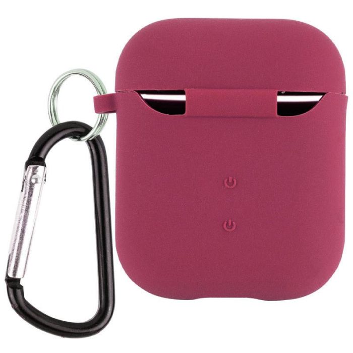 Силиконовый футляр с микрофиброй для наушников Airpods 1/2