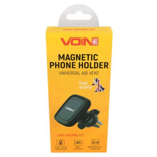 Держатель мобильного телефона VOIN UHV-5003BK/GY магнитный дефлектор (UHV-5003BK/GY)