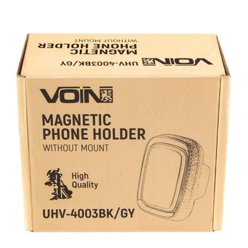 Держатель мобильного телефона VOIN UHV-4003BK/GY магнитный, без кронштейна (UHV-4003BK/GY)
