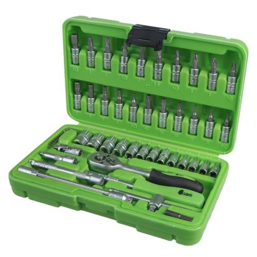 Набор головок 1/4", 46 предмета Alloid. 4-14 мм. (НГ-2046П)