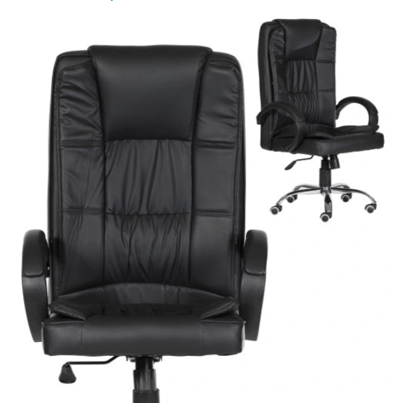 Офисное кресло Sofotel 004 Черный, Sofotel, для офиса искусственная кожа (кожзам)