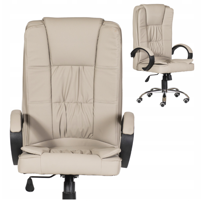 Офисное кресло Sofotel 007 Бежевый, Sofotel, для офиса искусственная кожа (кожзаменитель)