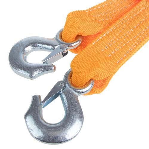 Трос буксировочный ТР-250-4-1 4т лента 48мм х 5м оранж/крюк/в шарик (ТР-250-4-1)