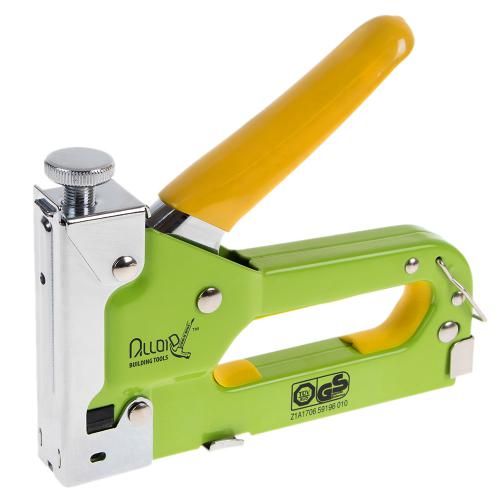 Степлер строительный для скоб 4-14мм + 200 скоб 8мм Alloid