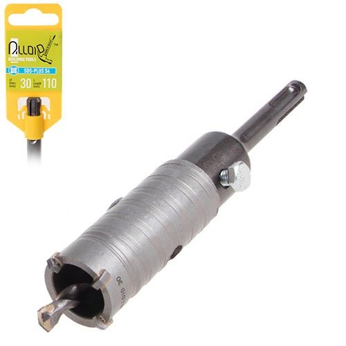 Сверло корончатое по бетону 30мм p SDS адаптером 110мм Alloid