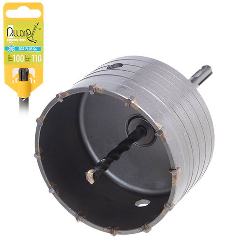 Сверло корончатое по бетону 100мм p SDS адаптером 110мм Alloid