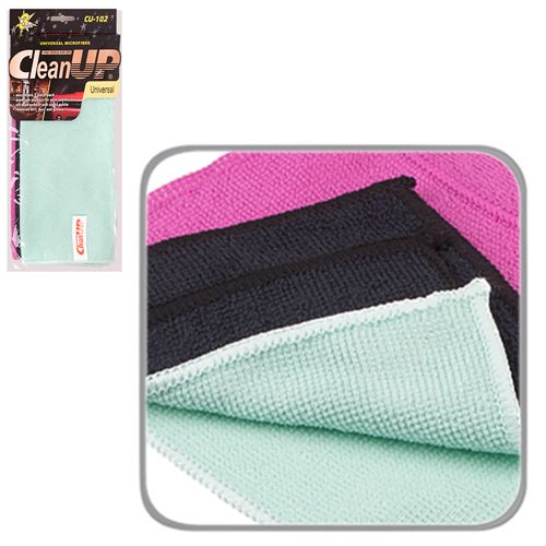 Салфетка микрофибра CleanUP CU-102 универс. 30х40см 3 шт. (CU-102)
