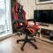 Компьютерное кресло GAMER KO24CZE Черно-красный, экокожа