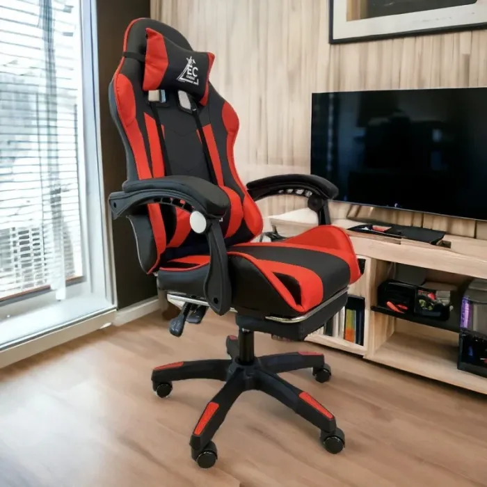 Компьютерное кресло GAMER KO24CZE Черно-красный, экокожа