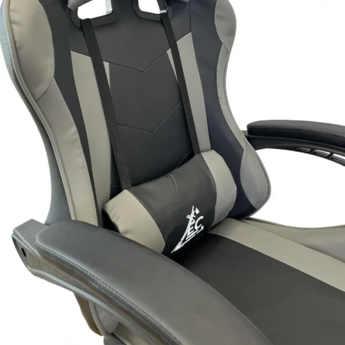 Компьютерное кресло GAMER KO24SZ Черно-серый, экокожа