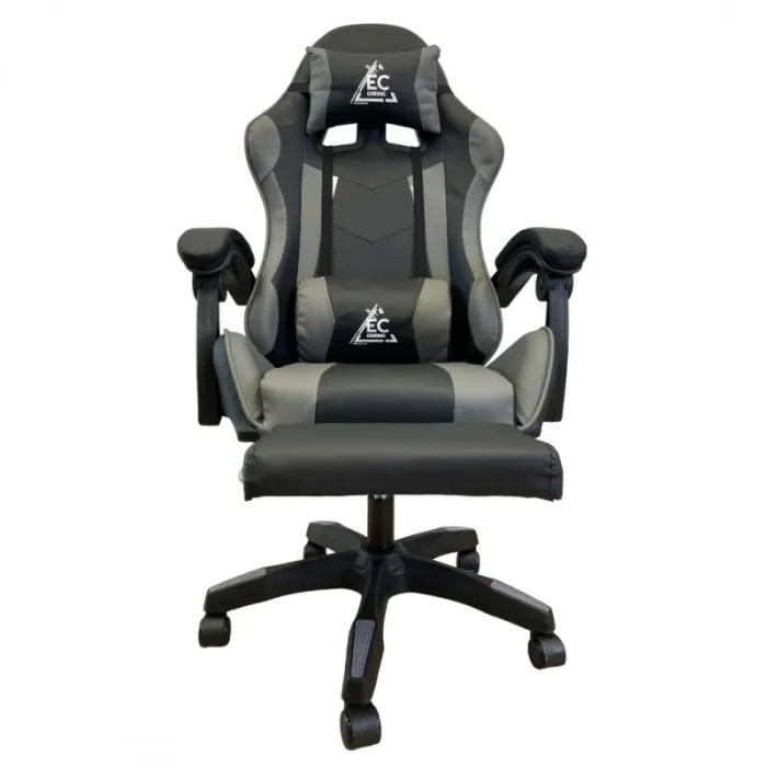 Компьютерное кресло GAMER KO24SZ Черно-серый, экокожа