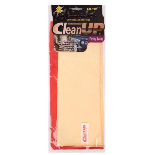 Салфетка микрофибра CleanUP CU-101 универс. 30х40см 2 шт. (CU-101)