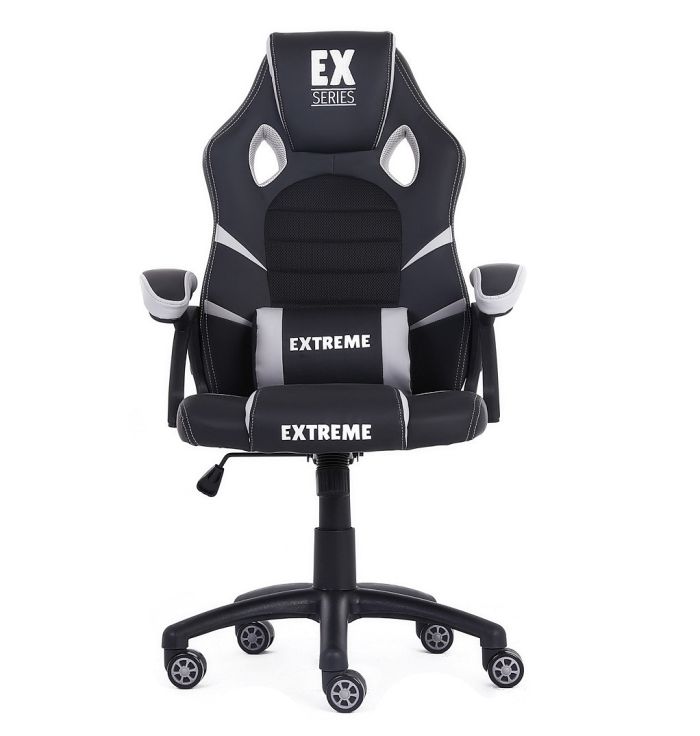 Компьютерное кресло Extreme EX Серый, Zenga экокожа
