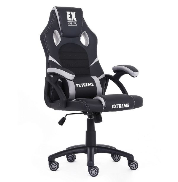 Компьютерное кресло Extreme EX Серый, Zenga экокожа