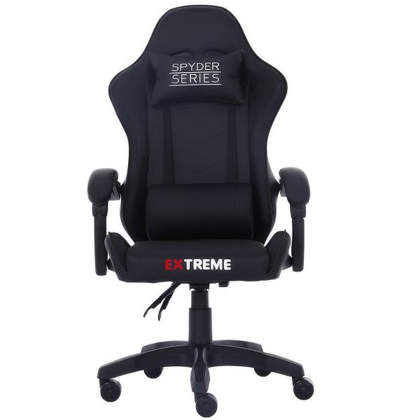 Компьютерное кресло Extreme SPYDER Черный, Zenga экокожа