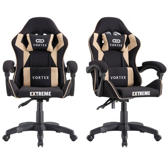 Компьютерное кресло из ткани Extreme VORTEX Бежевый, Zenga ткань