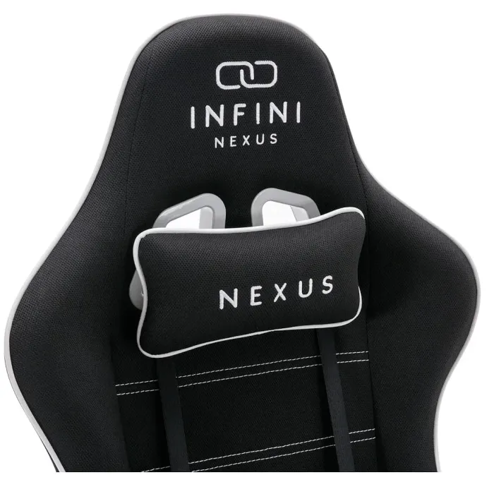 Компьютерное кресло из ткани INFINI Nexus Черно-белый, Zenga ткань