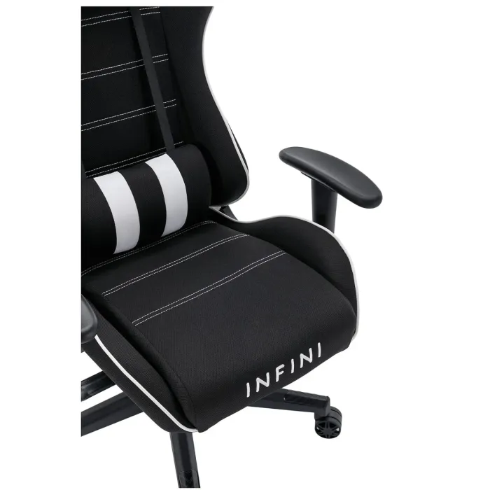 Компьютерное кресло из ткани INFINI Nexus Черно-белый, Zenga ткань