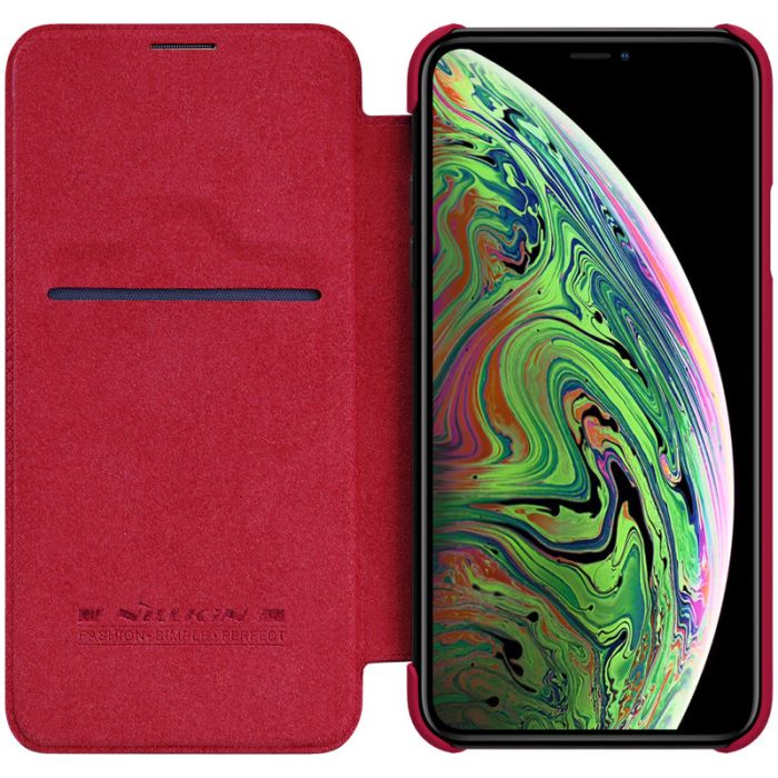 Кожаный чехол (книга) Nillkin Qin Series для Apple iPhone 11 Pro (5.8")