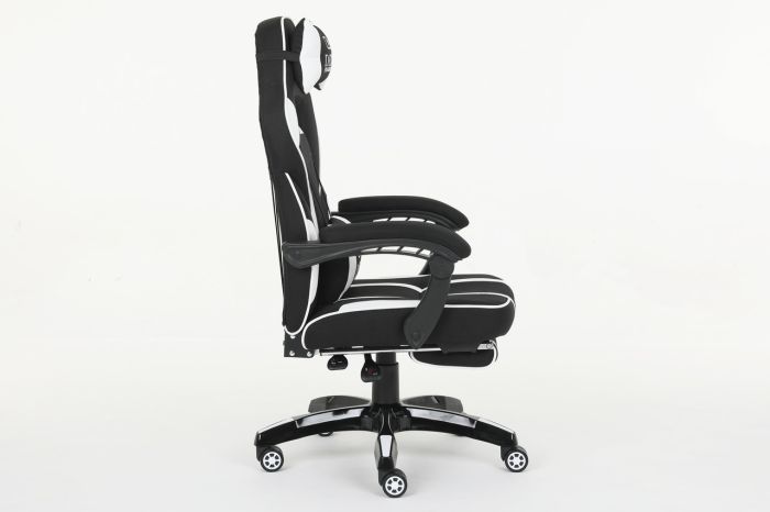 Компьютерное кресло из ткани DEUS X-STREAM Черно-белый, Zenga ткань