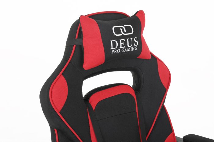 Компьютерное кресло из ткани DEUS X-STREAM Черно-красный, Zenga ткань