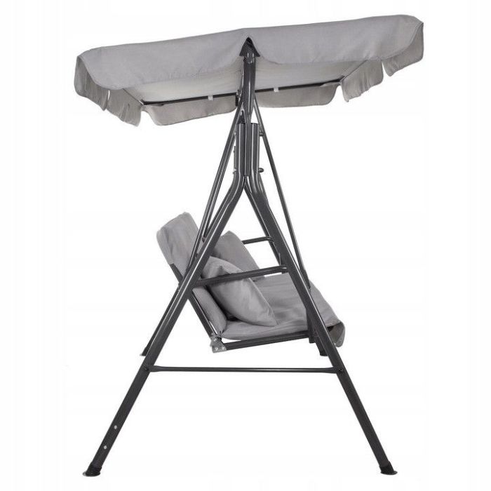 Садова гойдалка JustGarden RELAX 3-х місна Сірий