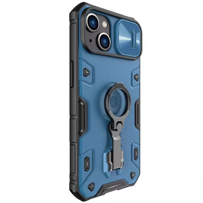 TPU+PC чехол Nillkin CamShield Armor Pro no logo (шторка на камеру) для Apple iPhone 14 / 13 (6.1")