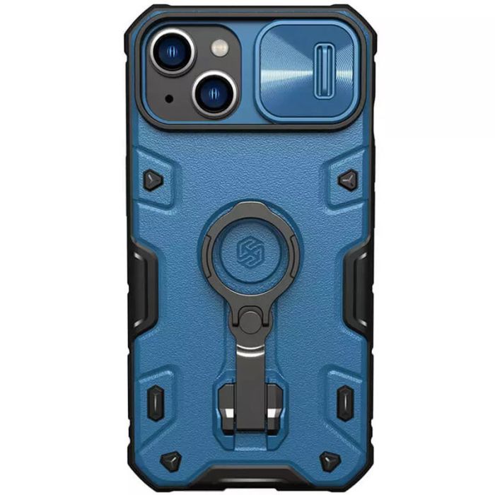 TPU+PC чехол Nillkin CamShield Armor Pro no logo (шторка на камеру) для Apple iPhone 14 / 13 (6.1")