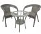 Набір садових меблів IdealGarden MAS-RS - стіл 60 см + 2 крісла | Сірий
