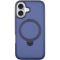 TPU+PC чохол Metal Buttons with MagSafe Colorful HQ Ring для Apple iPhone 16 (6.1")