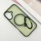 TPU+PC чохол Metal Buttons with MagSafe Colorful HQ Ring для Apple iPhone 16 (6.1")