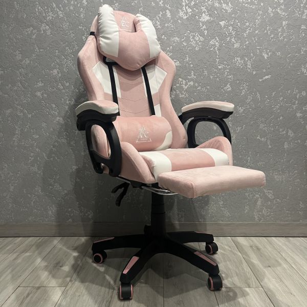 Компьютерное кресло из ткани STUDENT KO23R Розово-белый, Student