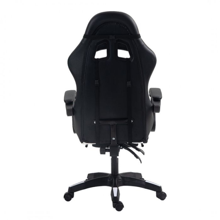 Компьютерное кресло Master KO24B Черно-белый, экокожа